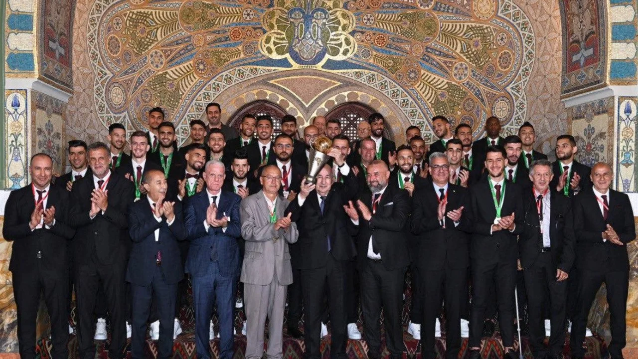 USM Alger honoured by Algeria President Tebboune over TotalEnergies CAF CC title